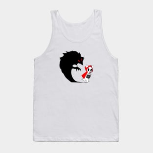 Little Red Ridding Hood car and the wolf Tank Top